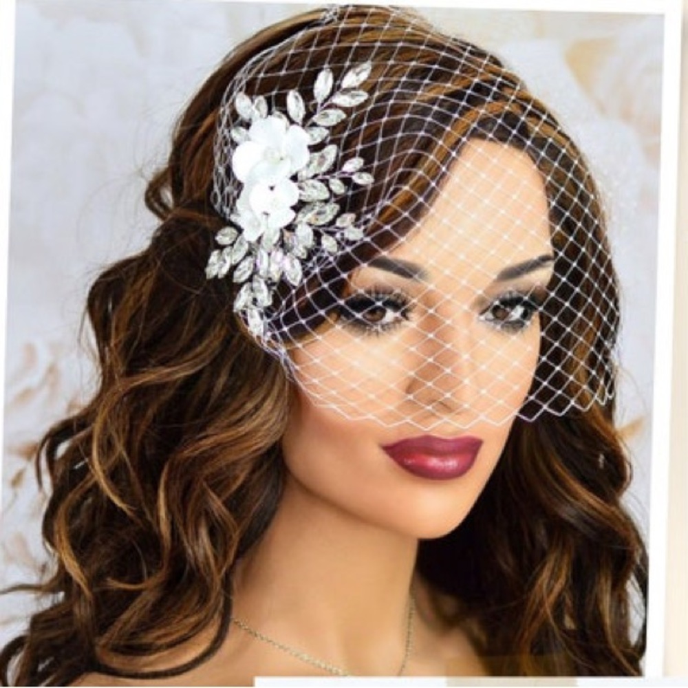 Brand new birdcage veil from Etsy.